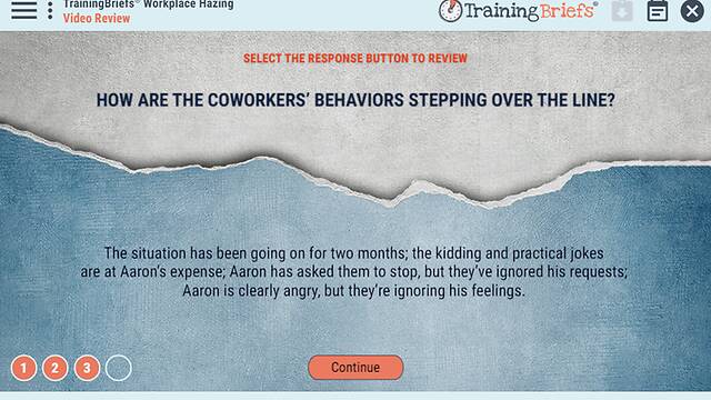 TrainingBriefs® Workplace Hazing