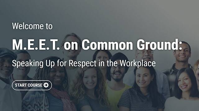 M.E.E.T. on Common Ground: Speaking Up for Respect in the Workplace (Streaming, Post-Assessment)