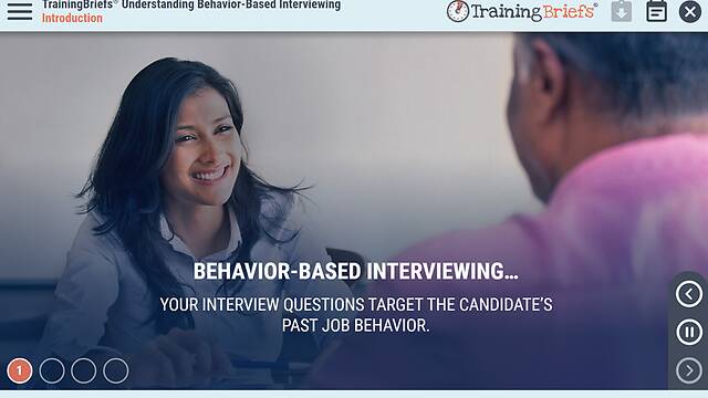 TrainingBriefs® Understanding Behavior-Based <mark>Interviewing</mark>