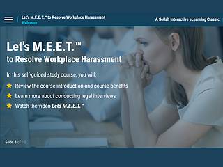 Let's M.E.E.T.™ to Resolve Workplace <mark>Harassment</mark> (eLearning Classic)
