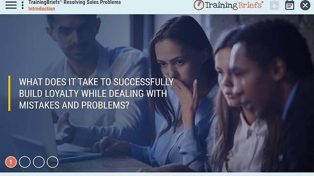 TrainingBriefs® Resolving Sales Problems