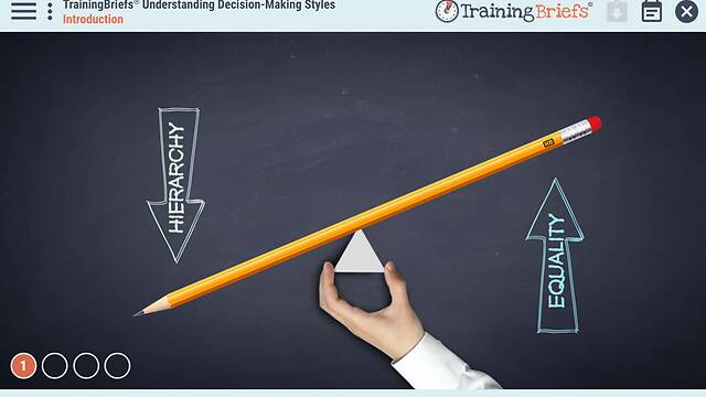 TrainingBriefs® Understanding Decision-Making Styles