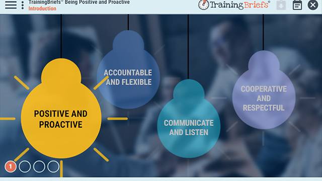 TrainingBriefs® Being Positive and Proactive