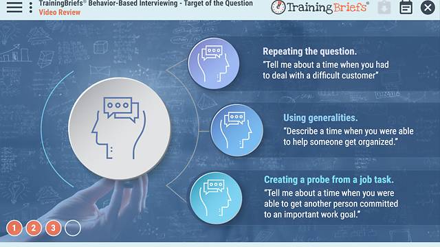 TrainingBriefs® Behavior-Based Interviewing – Target of the Question