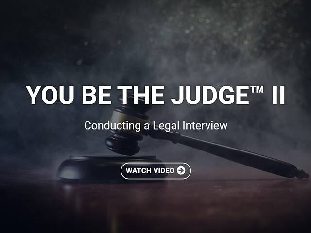 You Be the Judge™ II (Video)