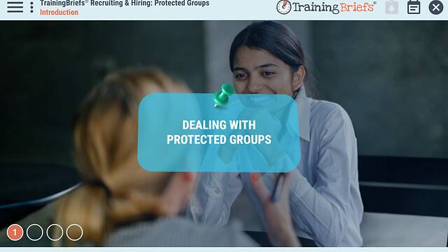 TrainingBriefs® Recruiting & Hiring: Protected Groups