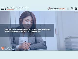 TrainingBriefs® Evaluating the Interview
