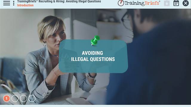 TrainingBriefs® Recruiting & <mark>Hiring</mark>: Avoiding Illegal Questions