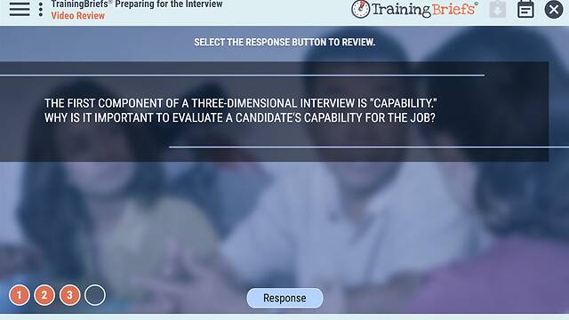 TrainingBriefs® Preparing for the Interview