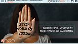 TrainingBriefs® Violence Prevention: Pre-Employment Screening