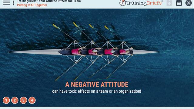 TrainingBriefs® Your Attitude Effects the Team