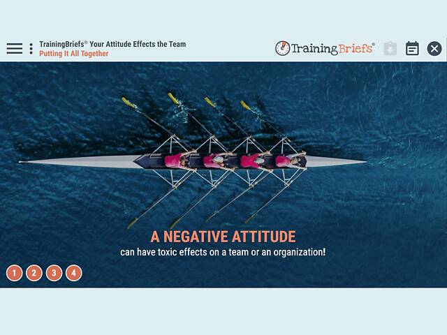 TrainingBriefs® Your Attitude Effects the Team