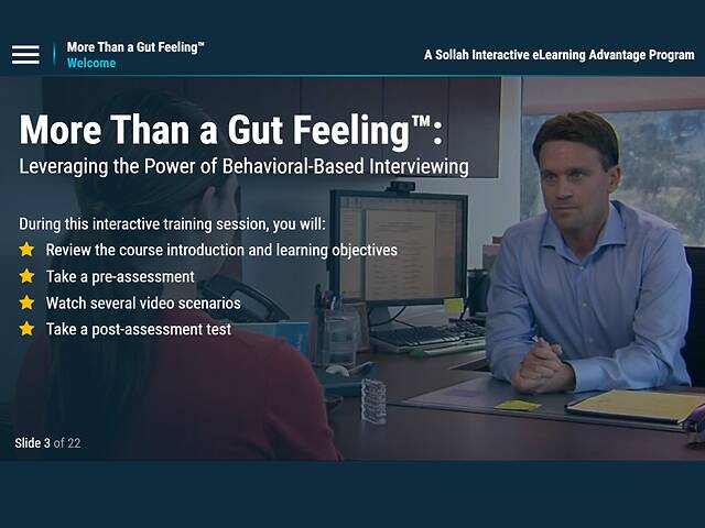 More Than a Gut Feeling™: Leveraging the Power of Behavior-Based Interviewing