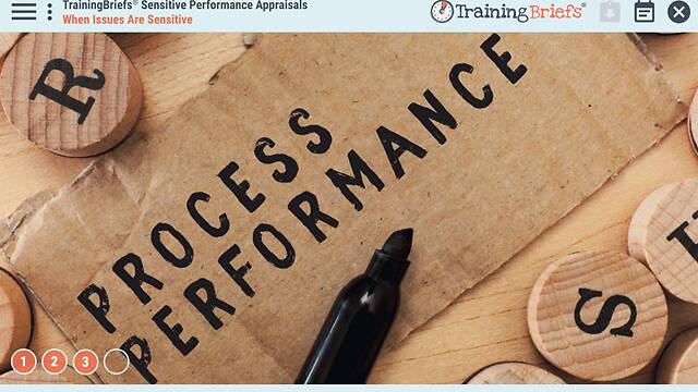 TrainingBriefs® Sensitive Performance Appraisals