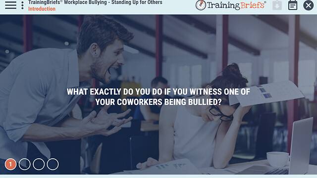 TrainingBriefs® Workplace Bullying - Standing Up for Others
