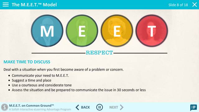 M.E.E.T. on Common Ground™: Speaking Up for <mark>Respect</mark> in the Workplace - Advantage Course