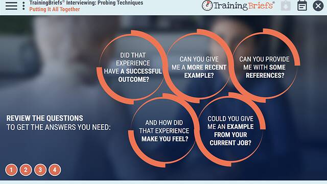TrainingBriefs® Interviewing: Probing Techniques