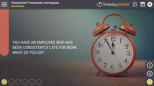 TrainingBriefs® Consistently Late Employee