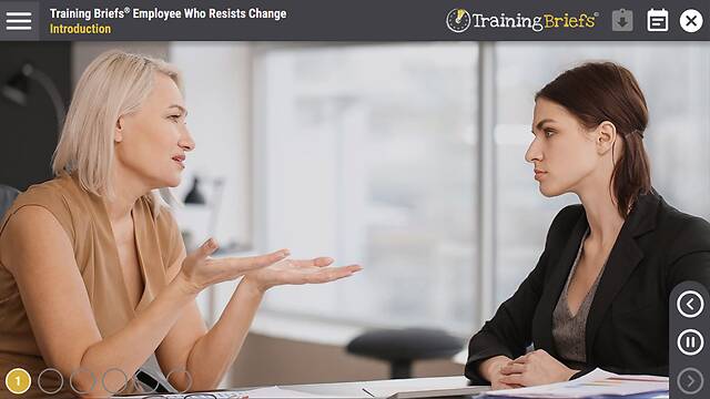 TrainingBriefs®  Employee Who Resists <mark>Change</mark>
