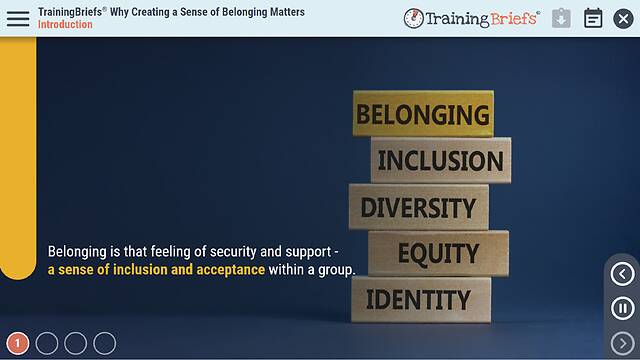 TrainingBriefs® Why Creating a Sense of Belonging Matters