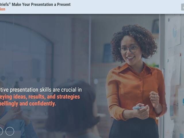 TrainingBriefs® Make Your Presentation a Present