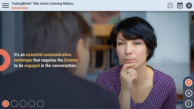 TrainingBriefs® Why Active Listening Matters