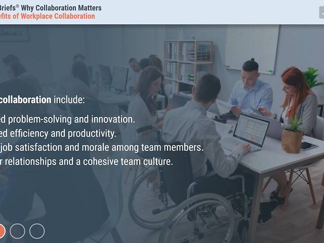 TrainingBriefs® Why Collaboration Matters