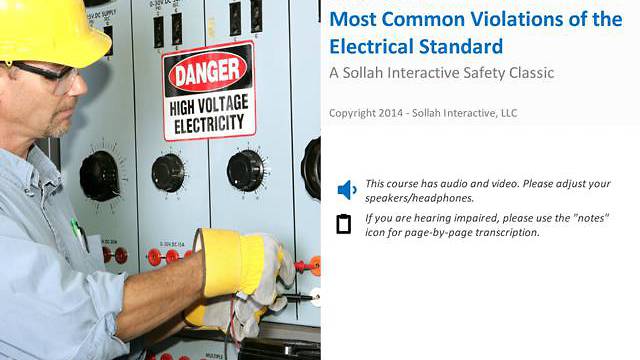 Most Common Violations of the Electrical Standard™
