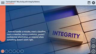 TrainingBriefs® Why Acting with Integrity Matters