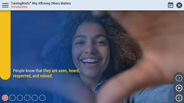 TrainingBriefs® Why Affirming Others Matters