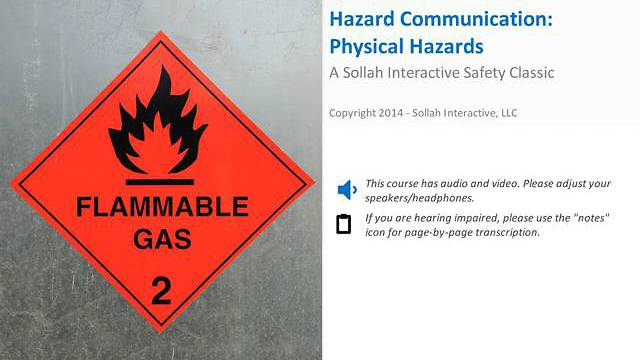 Hazard Communication: Physical Hazards™