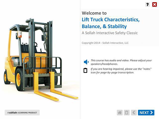 Lift Truck Characteristics, Balance, & Stability™