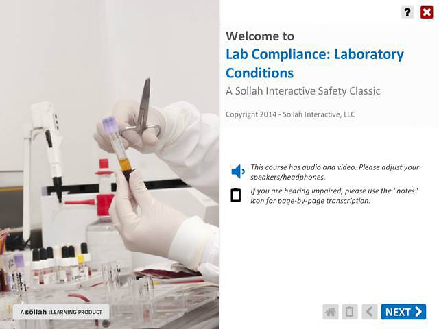 Lab Compliance: Laboratory Conditions™ (Using Chemicals Safely)
