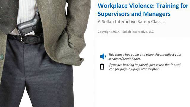 Workplace Violence - For Supervisors & Manager™ (of Hourly Employees)