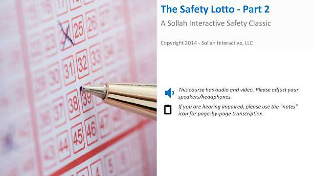 The <mark>Safety</mark> Lotto™ - Part 2