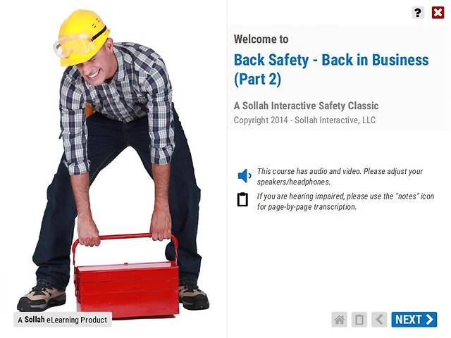 Back Safety - Back in Business™ (Part 2)