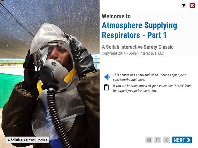 Atmosphere Supplying Respirators™ - Part 1