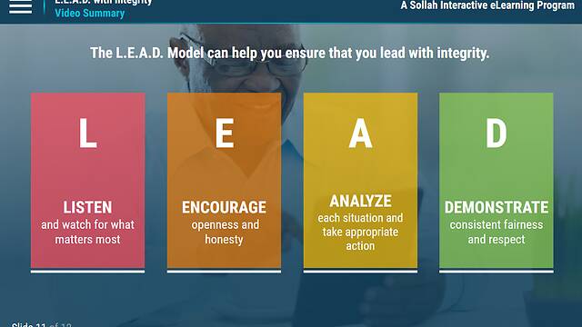 L.E.A.D. with Integrity™: Promoting a Culture of Ethical Conduct and Compliance
