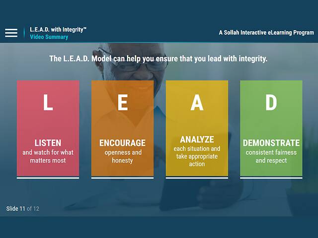 L.E.A.D. with Integrity™: Promoting a Culture of Ethical Conduct and Compliance