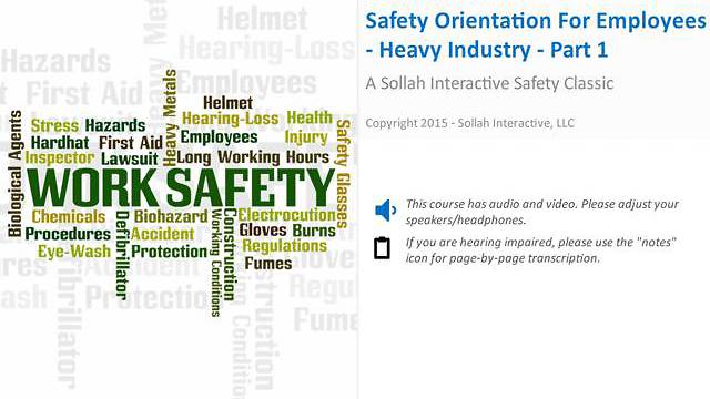 Safety Orientation for Employees - Heavy Industry™ - Part 1