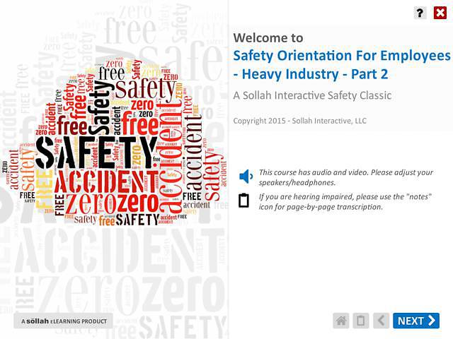 Safety Orientation for Employees - Heavy Industry™ - Part 2