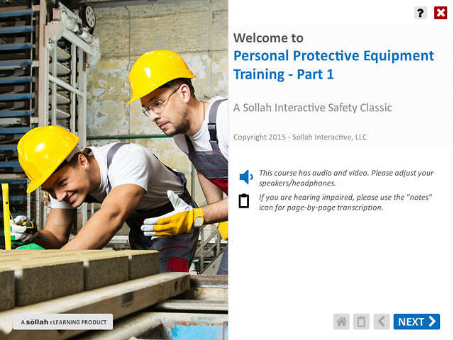 Personal Protective Equipment Training™ - Part 1