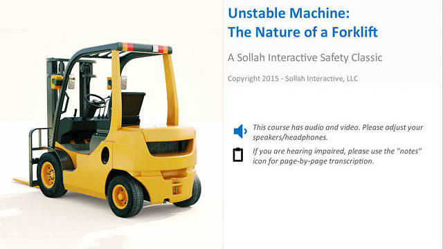 Unstable Machine The Nature of a Forklift™