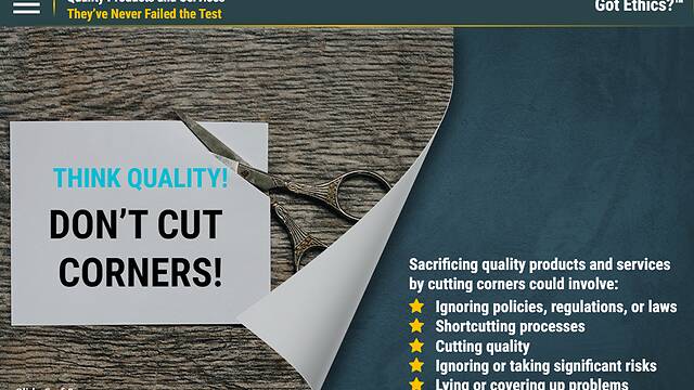 Got Ethics?® Quality Products and Services