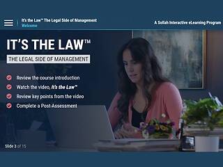 It's the Law™: The Legal Side of <mark>Management</mark>