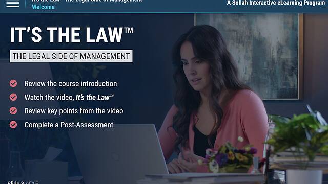 It's the Law™: The Legal Side of <mark>Management</mark>