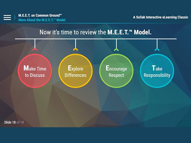 M.E.E.T. on Common Ground™: Speaking Up for Respect in the Workplace