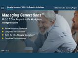 Managing Generations: M.E.E.T. for Respect in the Workplace™