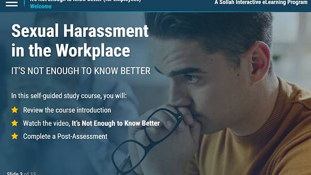 Sexual Harassment… It’s Not Enough to Know Better (For Employees)