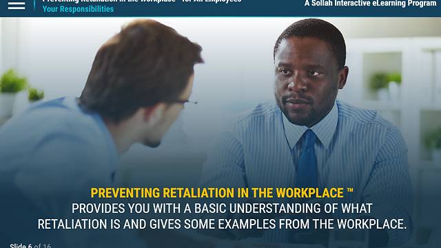 Preventing Retaliation in the Workplace: Recognize. Respond. Resolve.™ (All Employees)